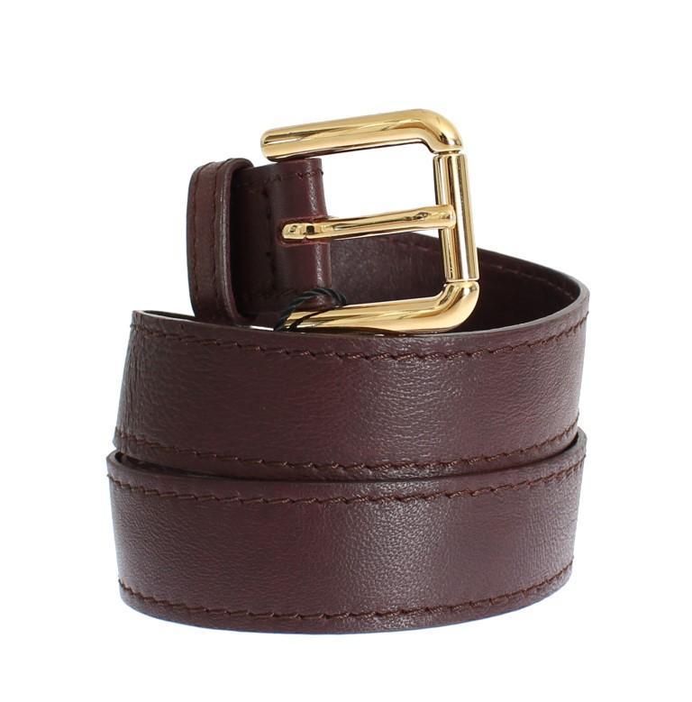 Purple leather belt