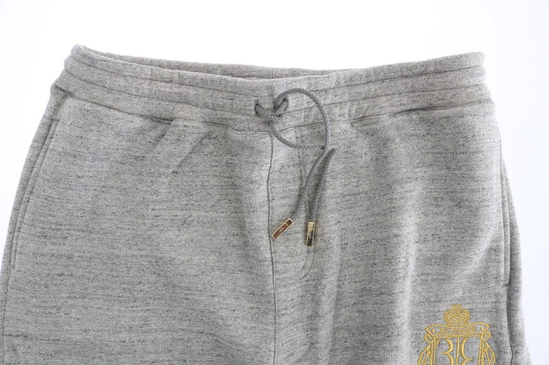 Gray Cotton Hooded Sweatsuit