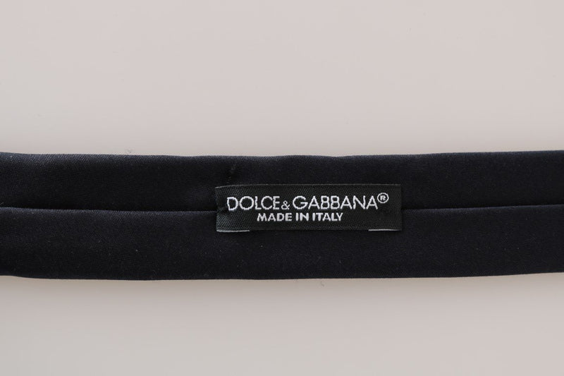 Black Silk Solid Slim Classic Tie
