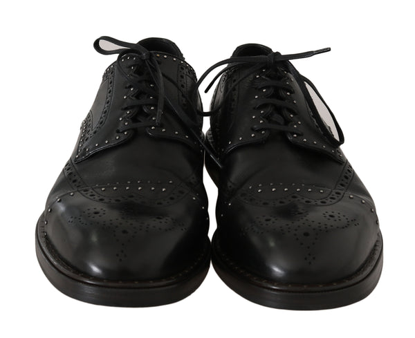 Black Leather Derby Wingtip Oxford