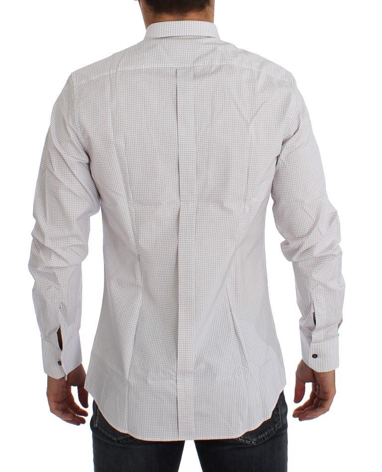 White Red GOLD Slim Fit Dress Shirt