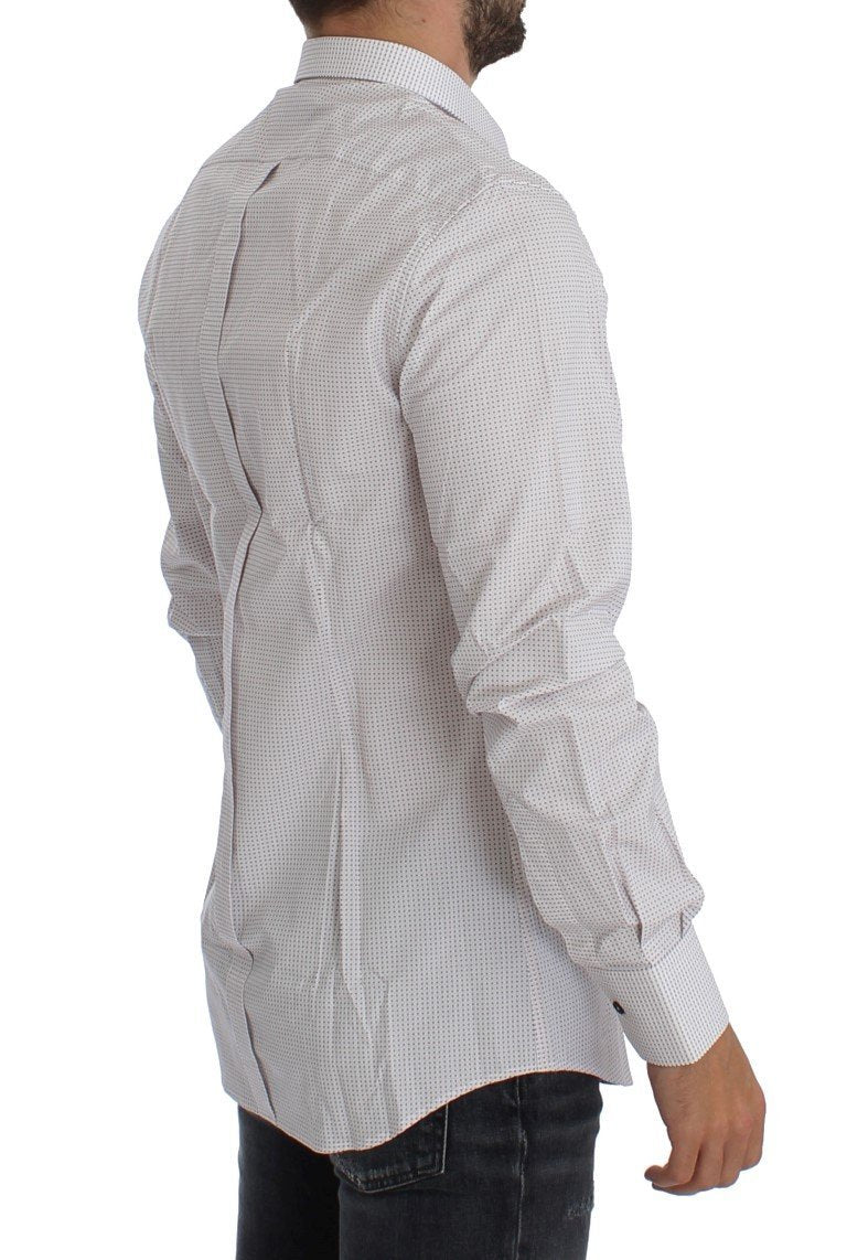 White Red GOLD Slim Fit Dress Shirt