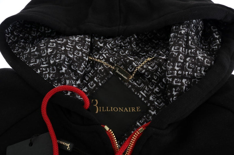 Black Cotton Hooded Sweatsuit