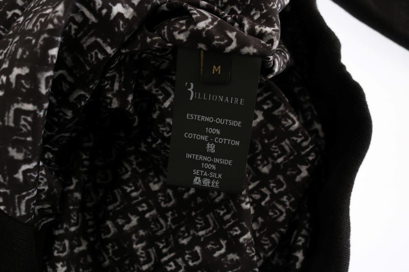 Black Cotton Hooded Sweatsuit