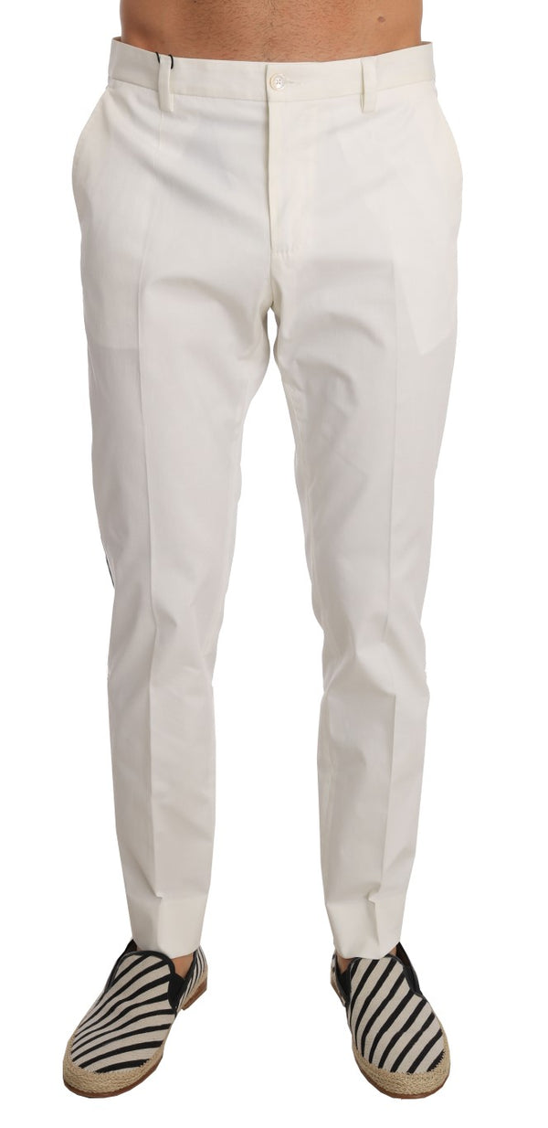 White Cotton Dress Formal Pants