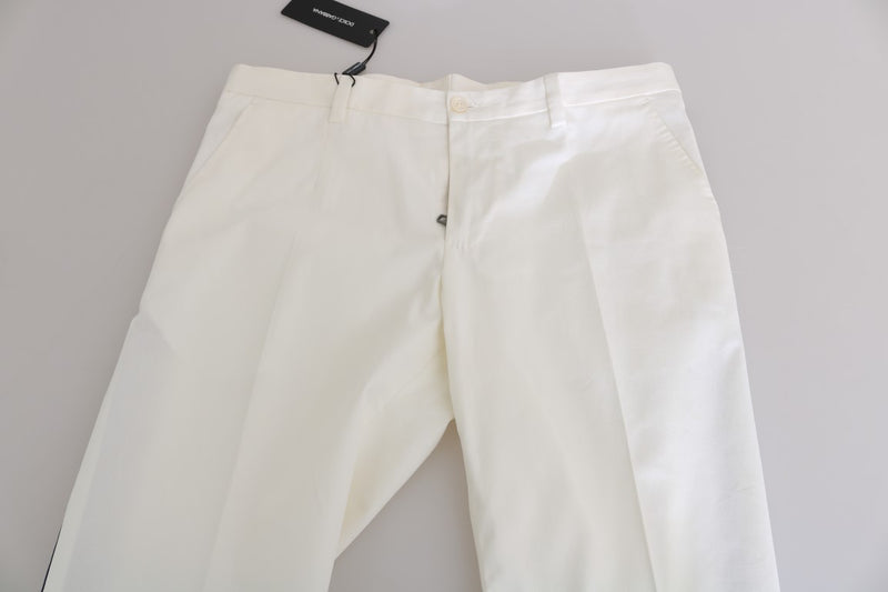 White Cotton Dress Formal Pants