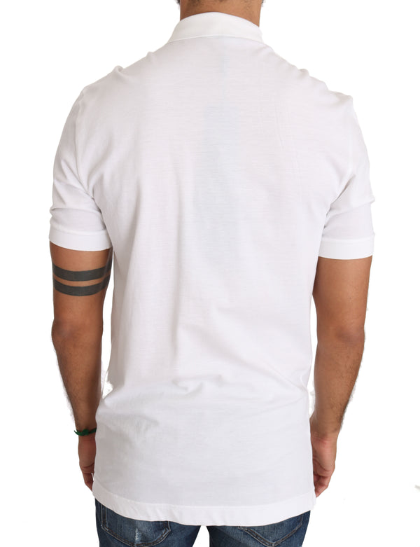 White Cotton Crown Logo Shirt