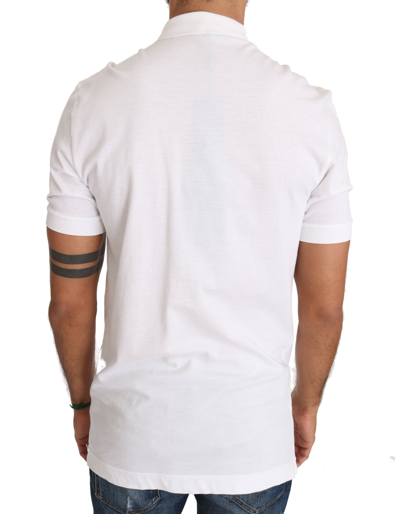 White Cotton Crown Logo Shirt