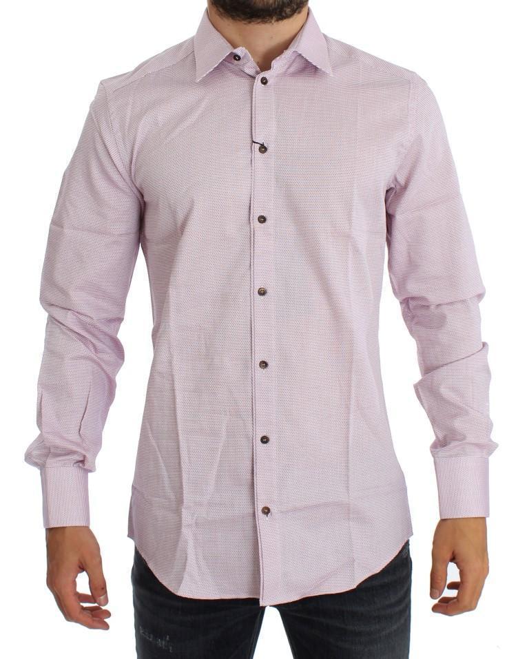 White Red GOLD Slim Fit Dress Shirt