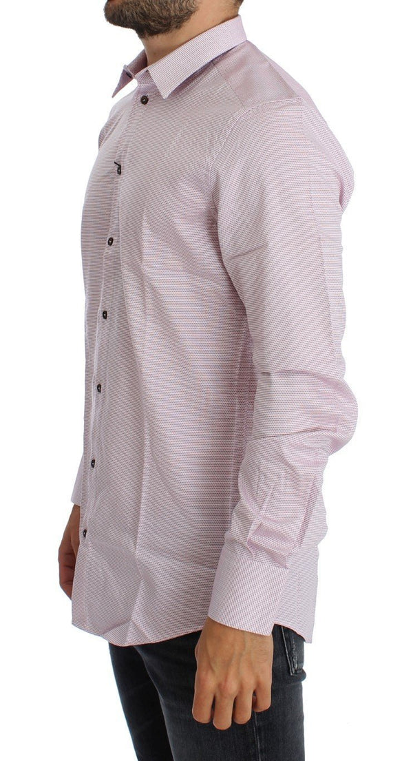 White Red GOLD Slim Fit Dress Shirt