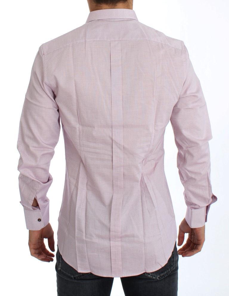 White Red GOLD Slim Fit Dress Shirt