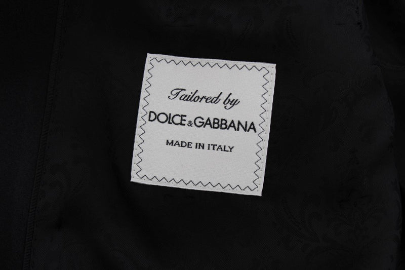 Black Wool Silk Slim Fit 3 Piece Suit