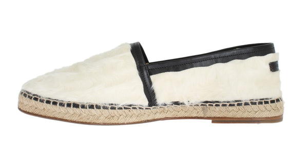 White Xiangao Lamb Fur Espadrilles