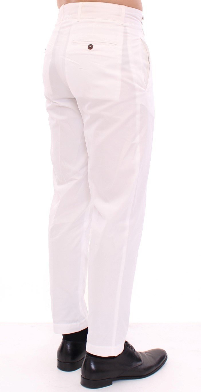 White Regular Fit Chinos Pants