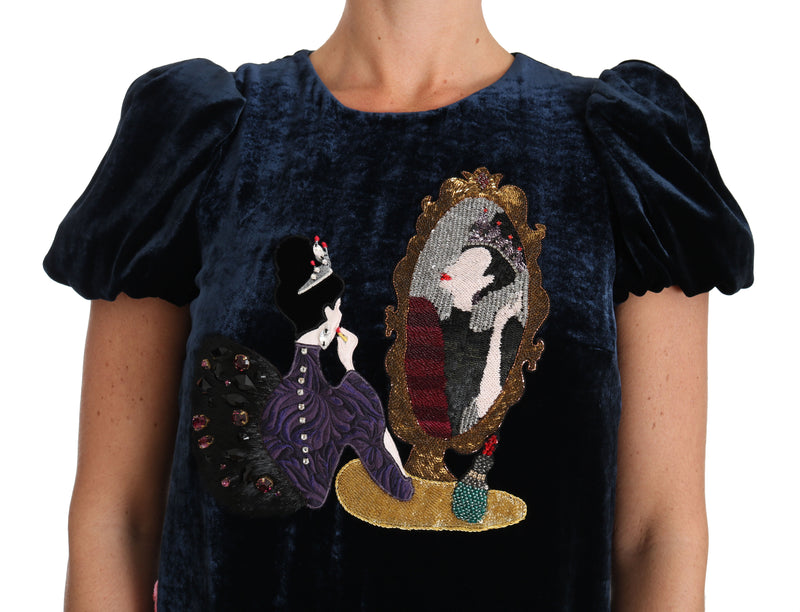 Crystal Velvet Fairy Tale Mirror Dress