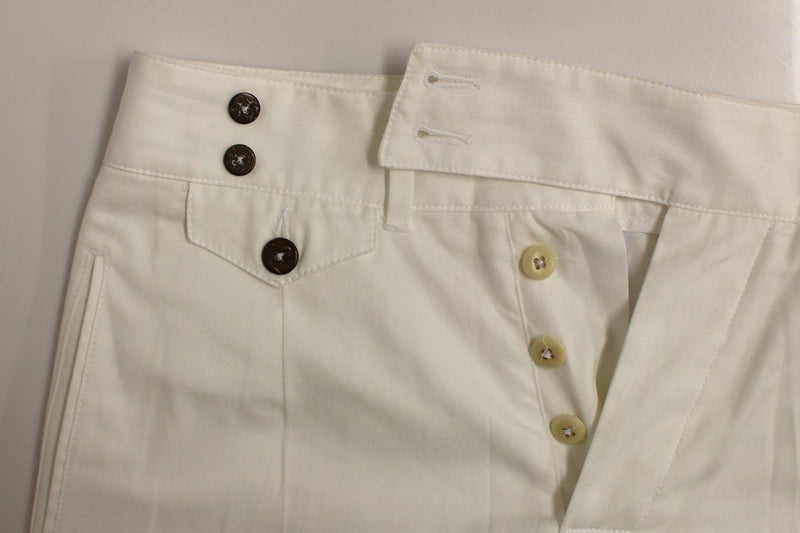 White Regular Fit Chinos Pants