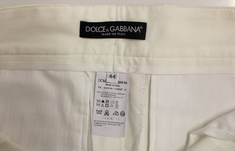 White Regular Fit Chinos Pants