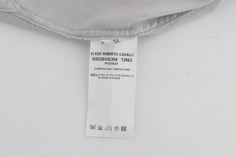 Gray Cotton Regular Fit Casual Shirt