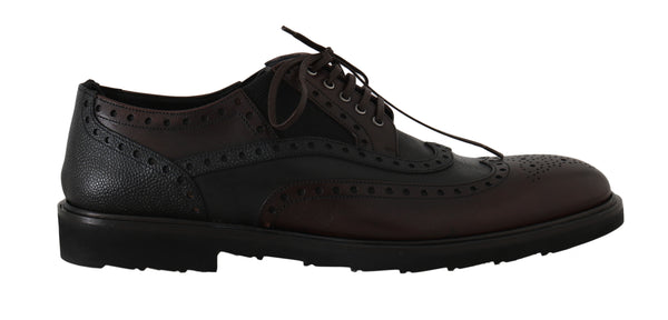 Brown Leather Derby Wingtip Oxford