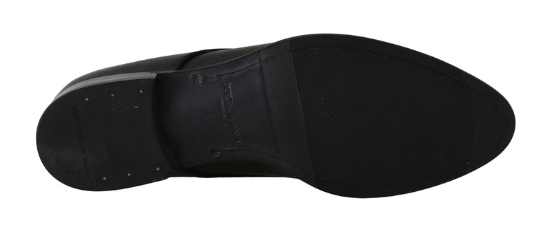 Black Leather Derby Formal Shoes