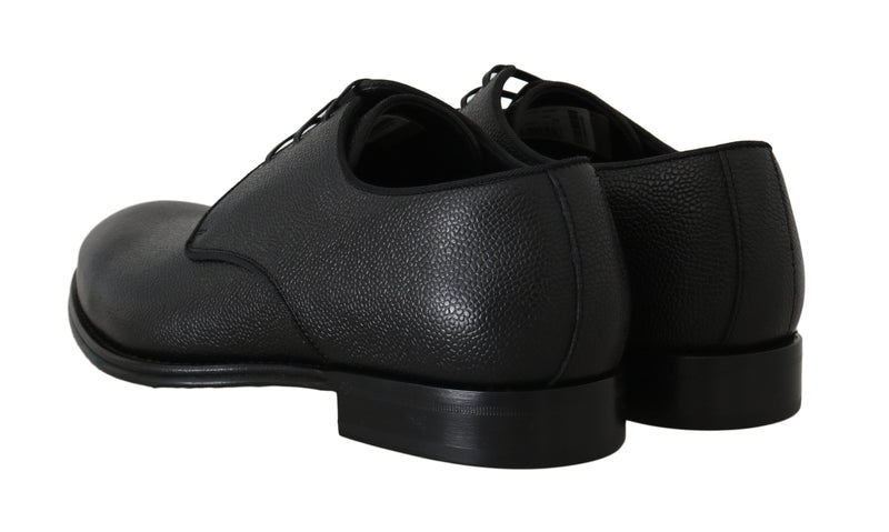 Black Leather Derby Formal Shoes