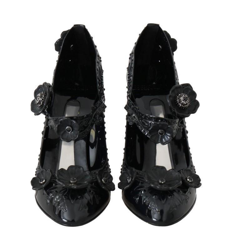 Black CINDERELLA Crystal Heels Shoes