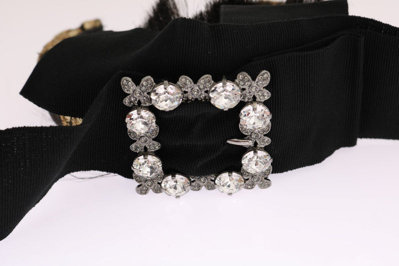 Gold Brocade Crystal Headband