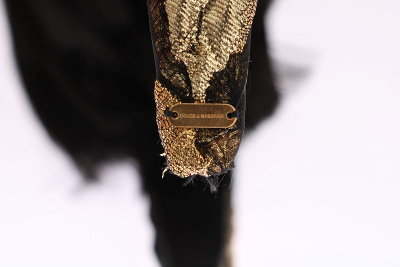 Gold Brocade Crystal Headband
