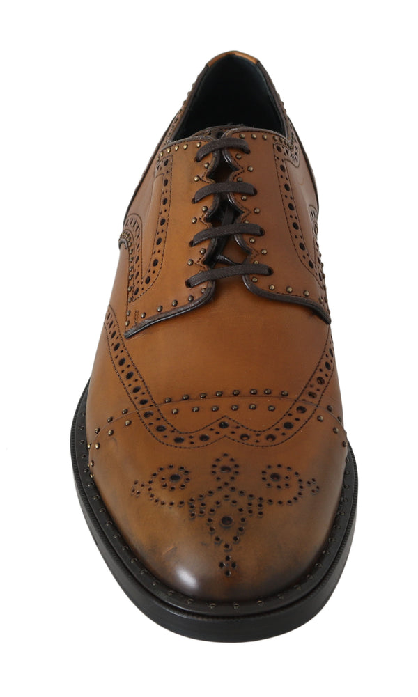 Yellow Leather Derby Wingtip Oxford