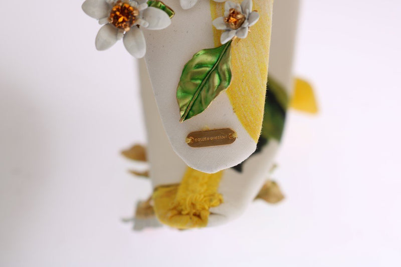 Yellow Lemon Crystal Floral Headband