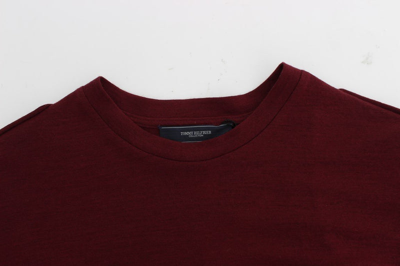 Bordeaux Wool Crewneck Sweater
