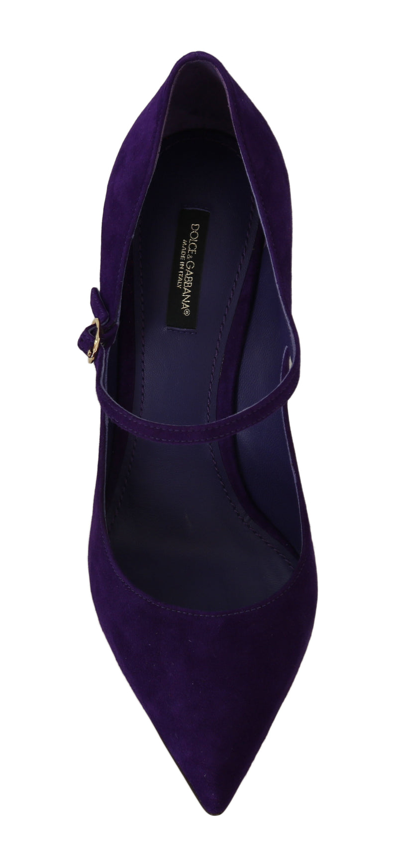 Purple Suede Mary Janes Pumps