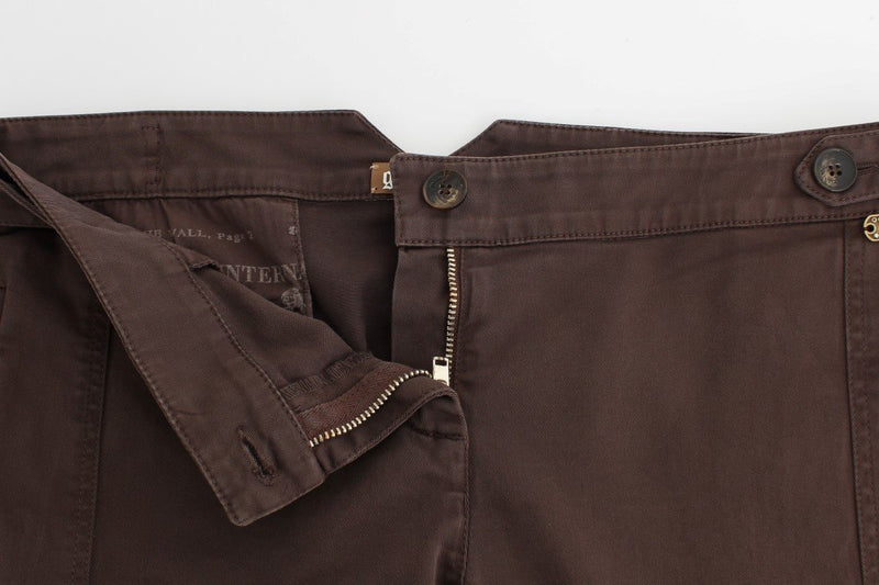 Brown wide leg cargo pants