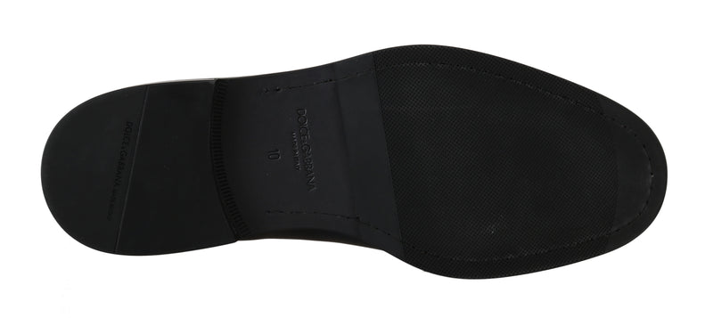 Blue Leather Derby Formal Shoes