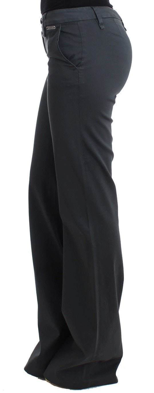 Gray wide leg pants