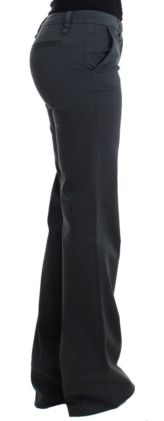 Gray wide leg pants
