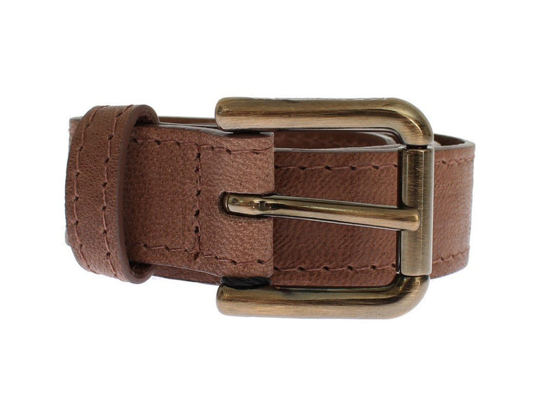 Brown leather belt