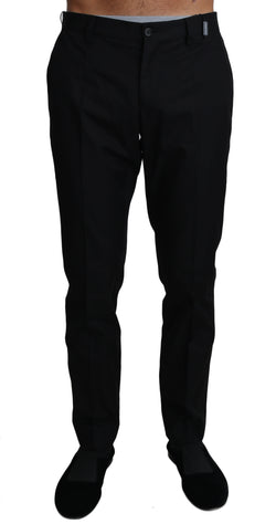 Black Cotton Dress Formal Trousers Pants