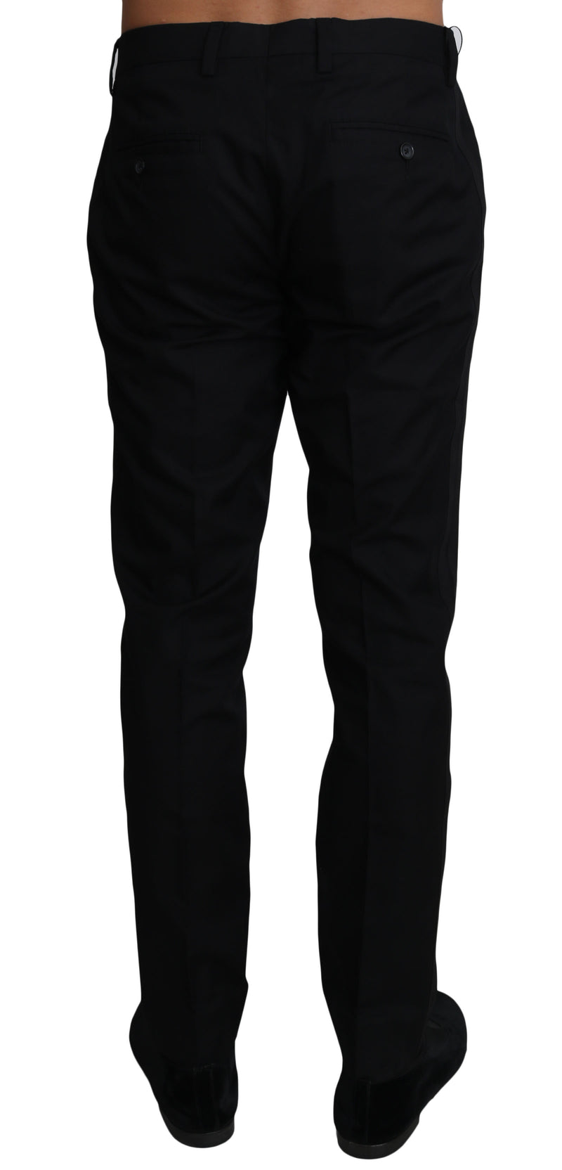 Black Cotton Dress Formal Trousers Pants