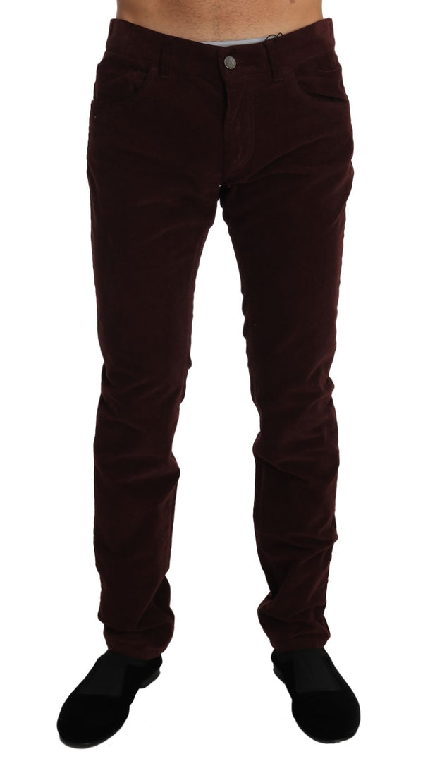 Corduroys CLASSIC Brown Stretch Pants Jeans