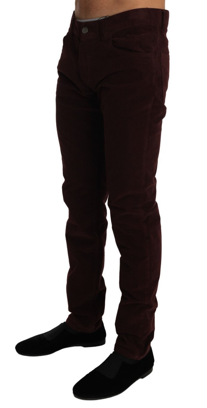 Corduroys CLASSIC Brown Stretch Pants Jeans