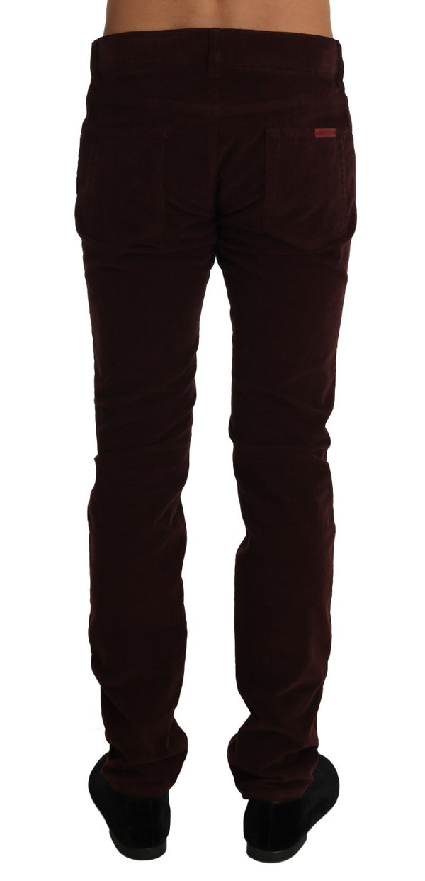 Corduroys CLASSIC Brown Stretch Pants Jeans