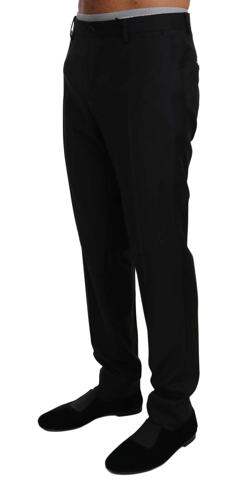 Black Wool Formal Dress Trousers Pants