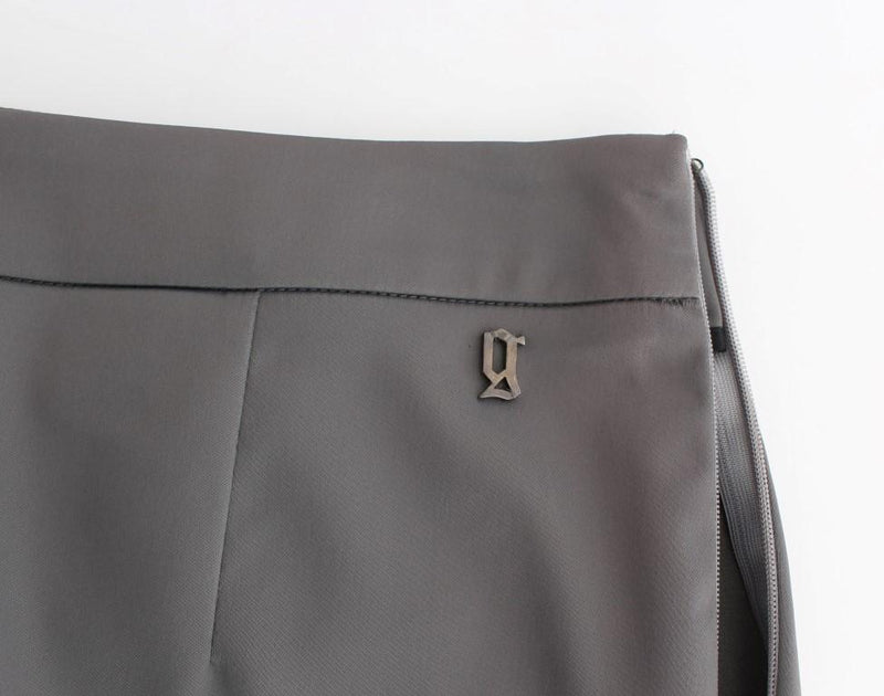 Gray slim fit pants