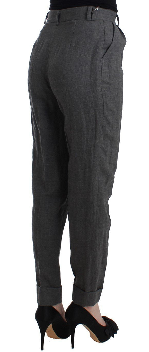 Gray tapered pants