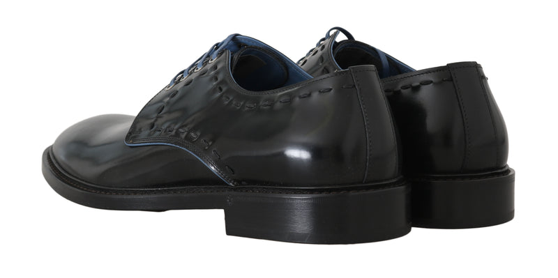 Black Leather Derby Formal Shoes