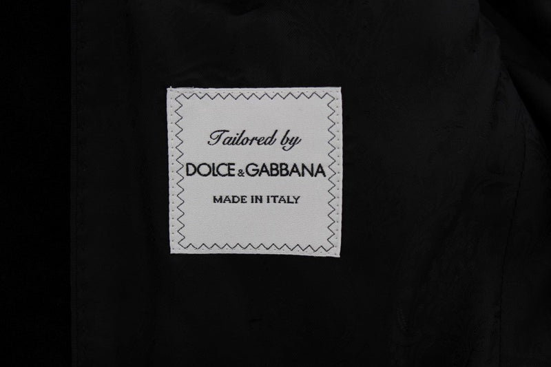 Black Torero Jacquard Slim Blazer Jacket