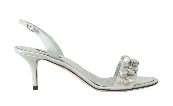 Silk Crystal Slingback Sandal