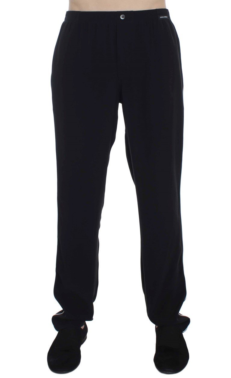 Black Silk Pajama Pants