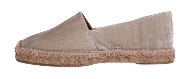 Pearl Velvet Flats Espadrilles Shoes